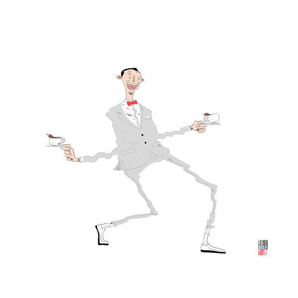 Illustration paul reubens pee wee herman GIF Find on GIFER