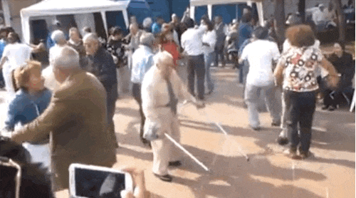 old people party gif