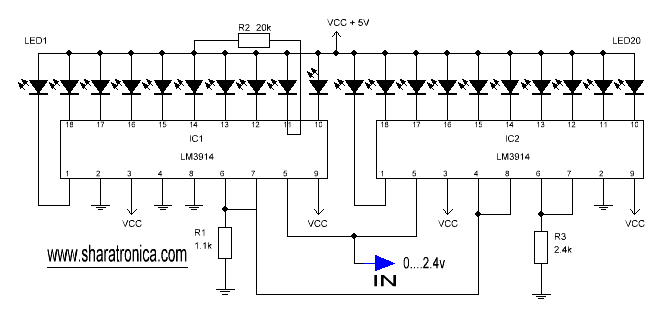 Lm3916 схема включения