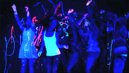 neon party tumblr gif