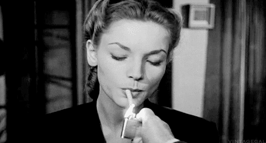 Vintage smoking GIF