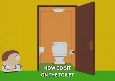 Дверь в туалет мультяшная. Мультяшка хочет в туалет. Девушка хочет в туалет.
