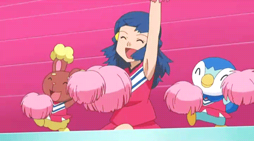 Cheering anime gif