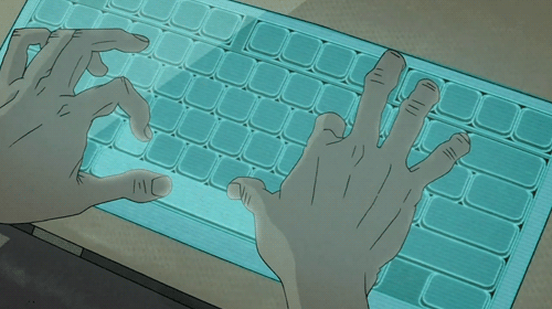 Anime Meme Fast Speed Keyboard Typing GIF