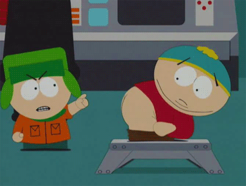 Download GIF d, eric, r, kyle, or share g animation eric cartman, kyle brof...