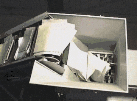 Image result for shredder animated gif