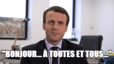 Emmanuel Macron Citation Bonjour Gif Find On Gifer