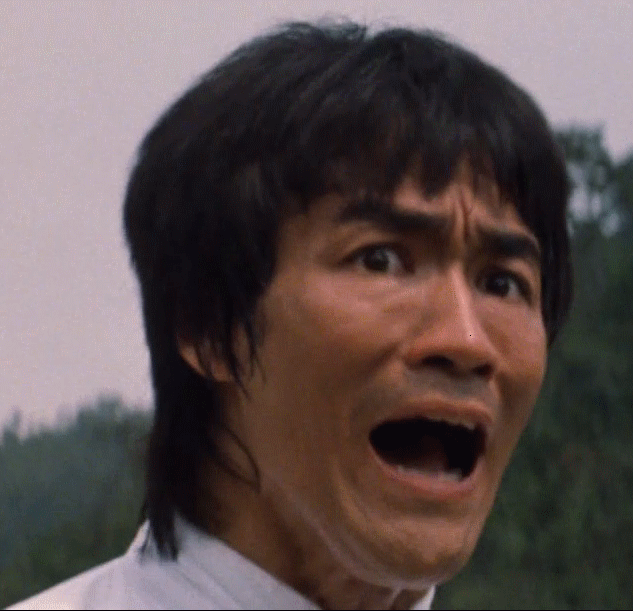 bruce lee funny face