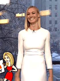 GIF yvonne strahovski today show ungulate - animated GIF on GIFER