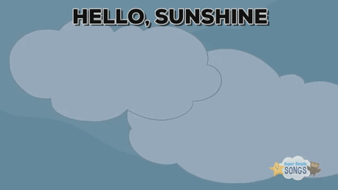 Жизнь фольгой накрылась песня. Облачное приложение gif. песня say hello to sunshine.
