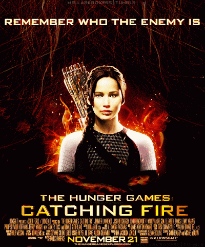 catching fire poster gif