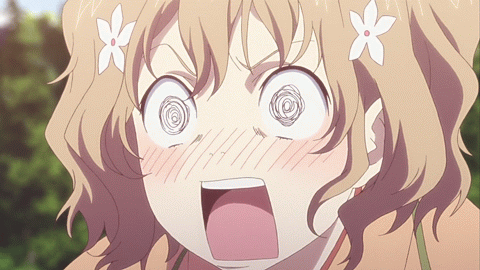 Embarrassed anime girl