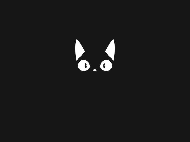 Anime black cat gif