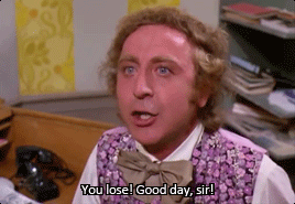 Gene wilder willy wonka and the chocolate factory good day sir GIF ...