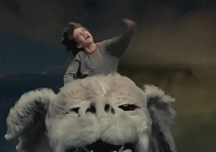 Image result for neverending story dog flying"