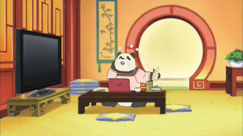 Anime panda shirokuma cafe GIF - Find on GIFER