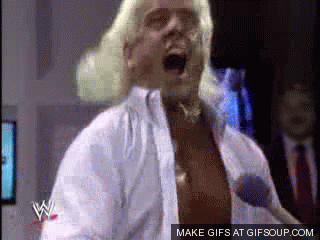 Image result for MAKE GIFS MOTION IMAGES OF RIC FLAIR SCREAMING
