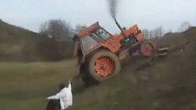 Tractor driving fails GIF - Find on GIFER