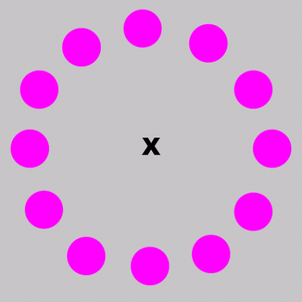 Точка внимания. Эффект Трокслера. Оптическая иллюзия с точками. Иллюзии для глаз с точками. Иллюзия исчезающие круги.