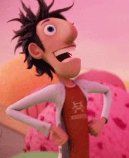 Laughing cloudy with a chance of meatballs puns GIF - Find on GIFER