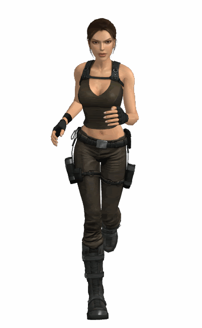 Lara croft animation