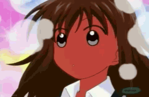 anime blushing face gif