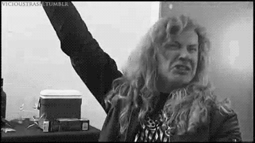 Megadeth stoked dave mustaine GIF - Find on GIFER