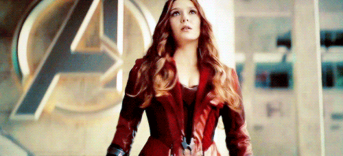 Image result for scarlet witch gif smiling