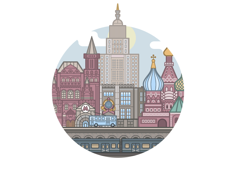 Картинки, москва анимация картинки