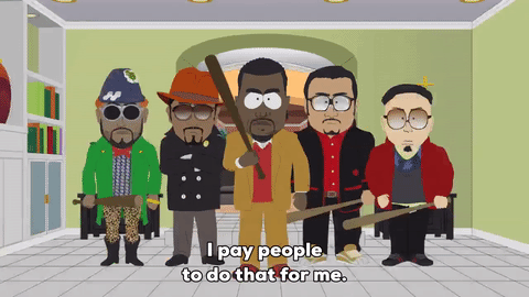 Threating Animation GIF kanye crew threatening - animated GIF on GIFER