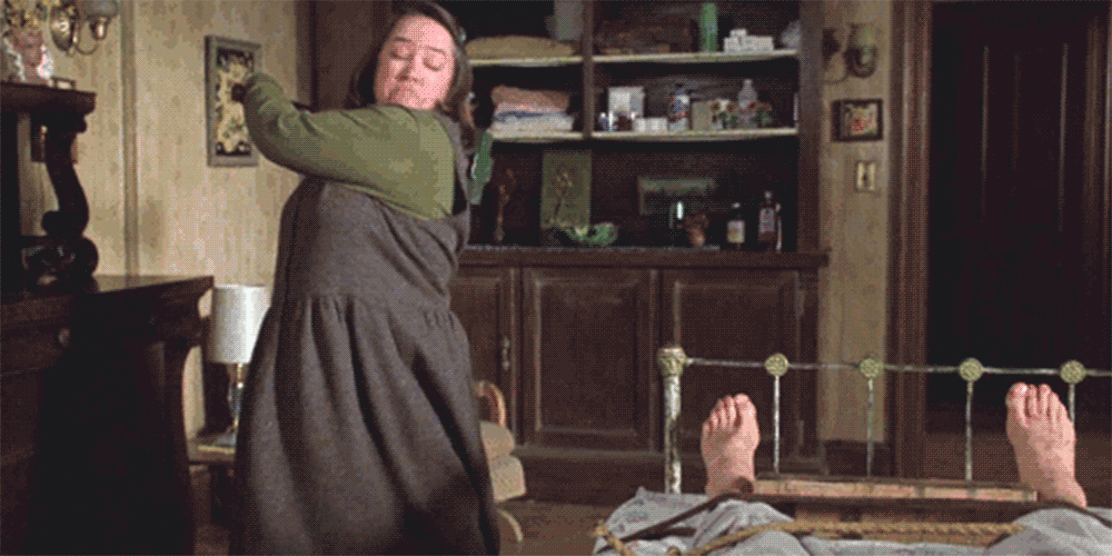 Image result for misery foot scene gif