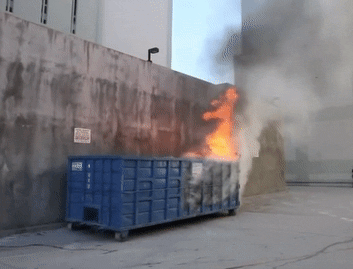 GIF dumpster fire fire - animated GIF on GIFER
