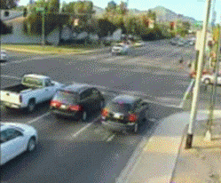 GIF car crash intersection - animated GIF on GIFER