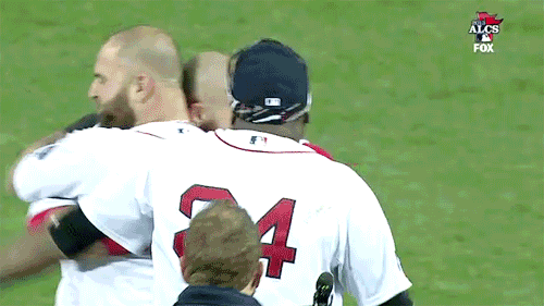 Boston red sox homerun mike napoli GIF - Find on GIFER