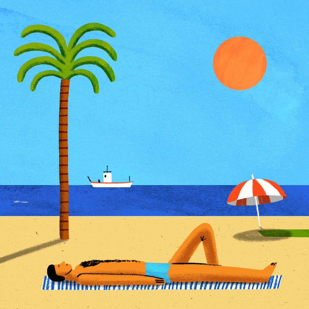 Анимация на пляже