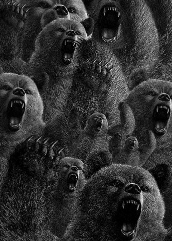 angry bear gif