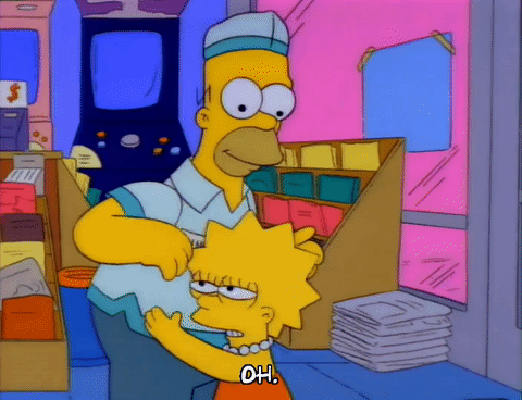 Симпсоны отец. Симпсоны обнимаются. гиф отец симпсон. lisa simpson hug.