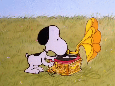 Snoopy musik GIF - Find on GIFER
