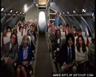 Airplane comedy movie GIF on GIFER - by Ba