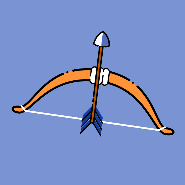 bow and arrow gif