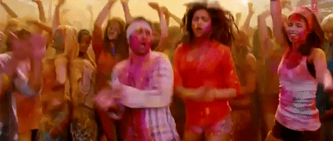 Balam pichkari bollywood holi GIF - Find on GIFER