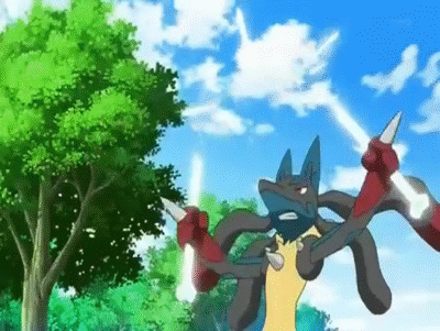 MEGA LUCARIO  Lucario pokemon, Mega lucario, Pokemon animado