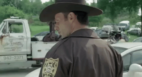 Image result for the walking dead rick grimes pilot gif