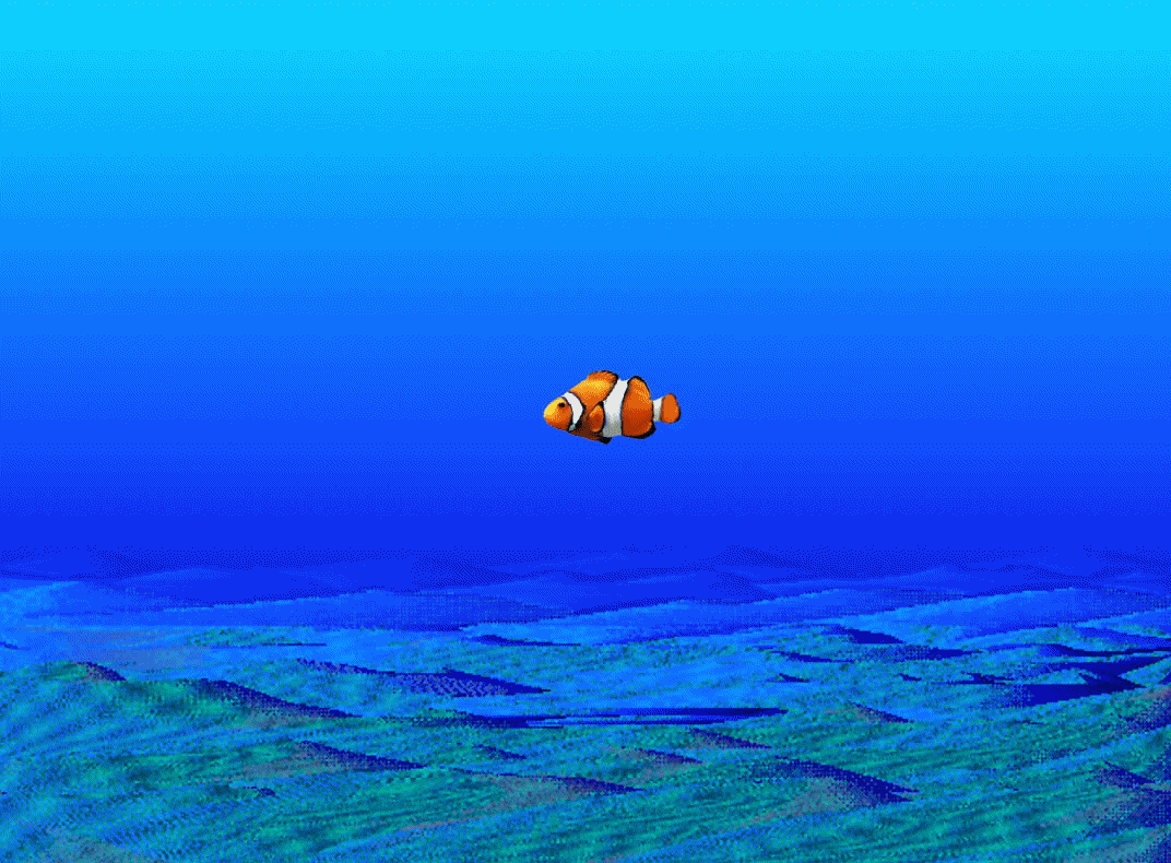 Живая рыба плывет. Плавающие рыбки на экране. Движущиеся рыбки. Живое море. Анимация Морское дно.