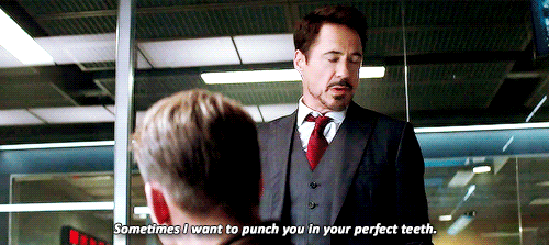 Image result for iron man punch in perfect teeth gif captain america