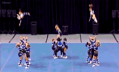 Image result for competitive cheer gifs