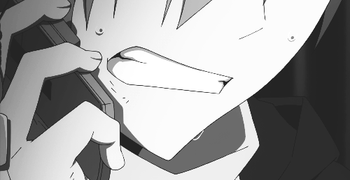 Anime girl hugging boy gif