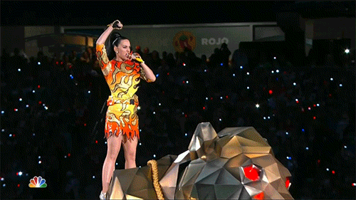 Katy perry tattoo super bowl GIF - Find on GIFER