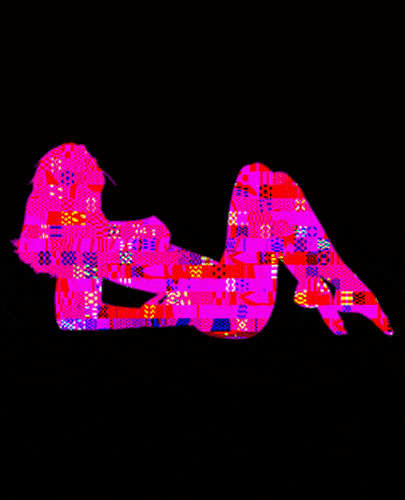 Sexy girl animated muscle