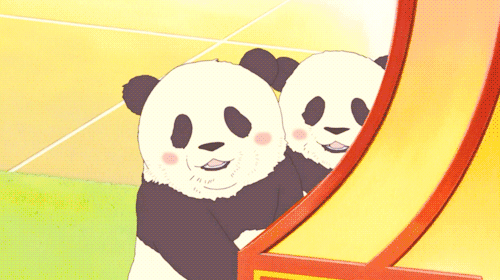 Anime cute panda GIF - Find on GIFER